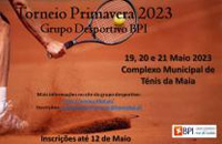 Torneio de Ténis Primavera 2023